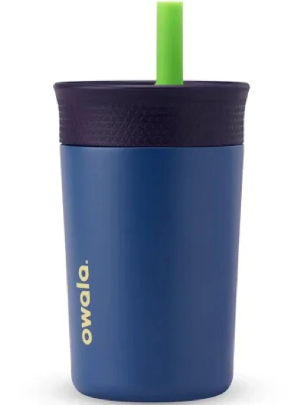 Owala Kids 12oz Insulated Stainless Steel Tumbler Blue Green Spill Resistant New